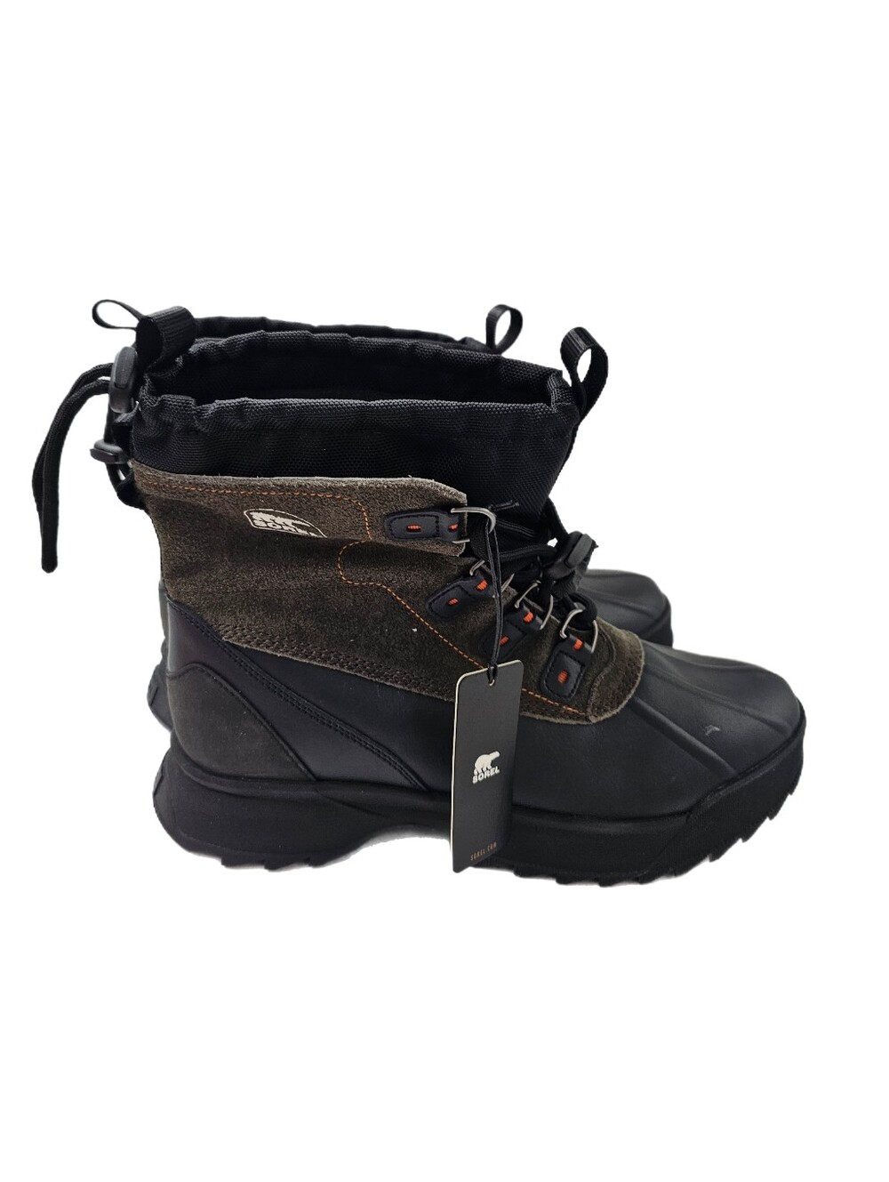 SOREL Men's Scout 87 XT WP Waterproof Insulated Winter Boots Black Gray 11 Nwob